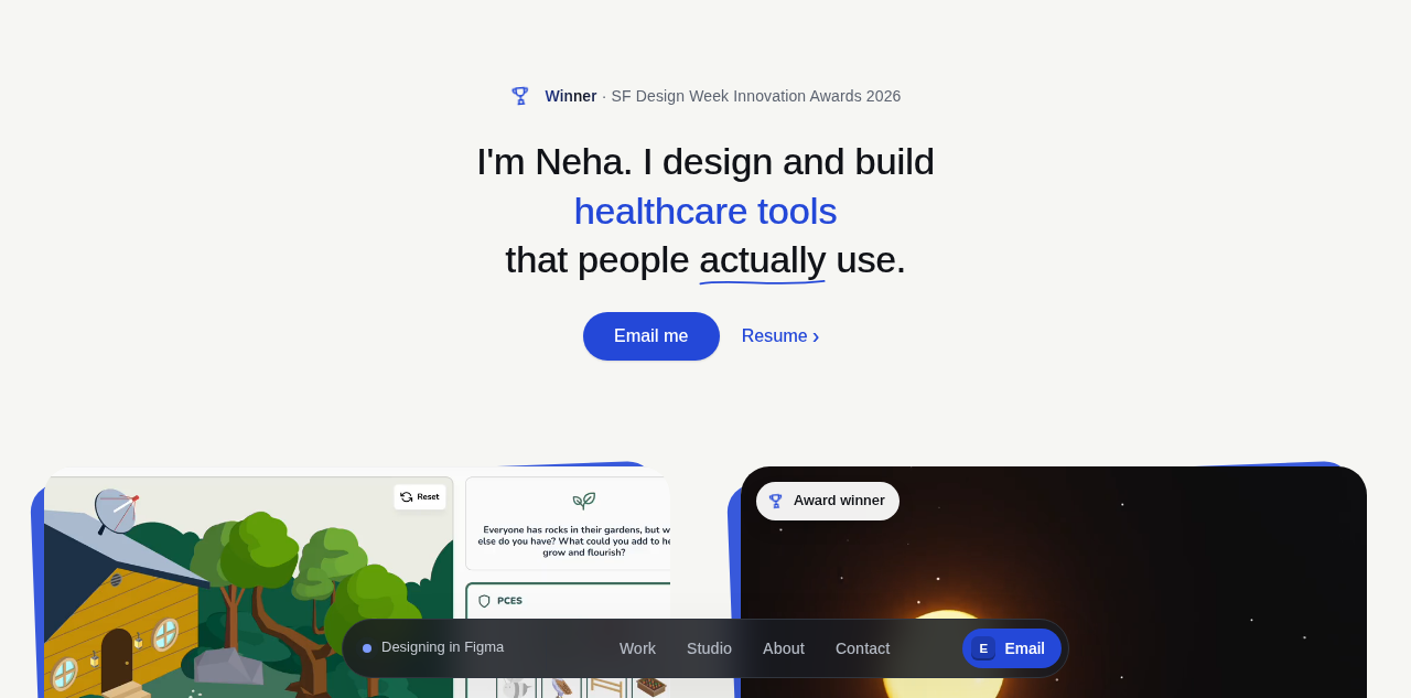 Neha Hiremath 的产品设计作品集