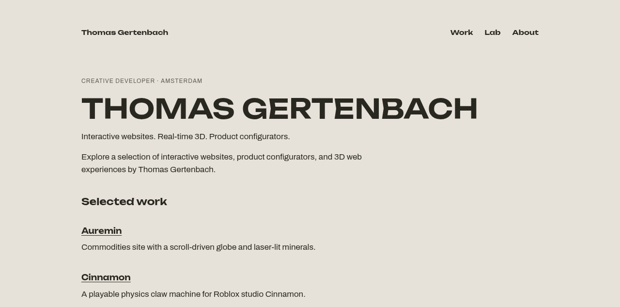 Thomas Gertenbach 的创意开发站