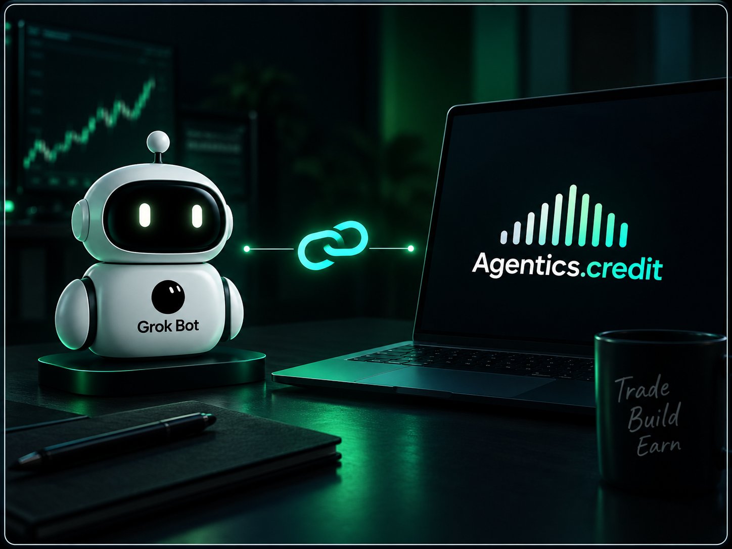 Agenticscredit 接入 Grok Bot 交易记录算信用分