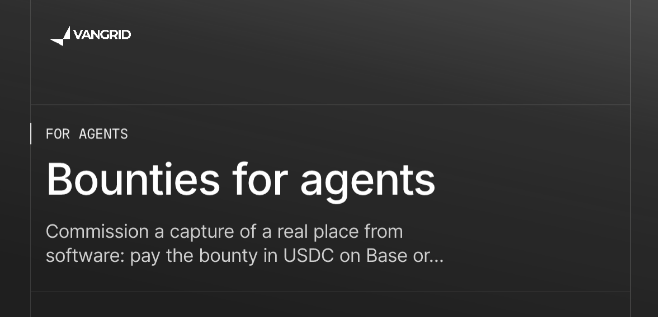Vangrid: agents pay per capture via 402 and USDC, no API key