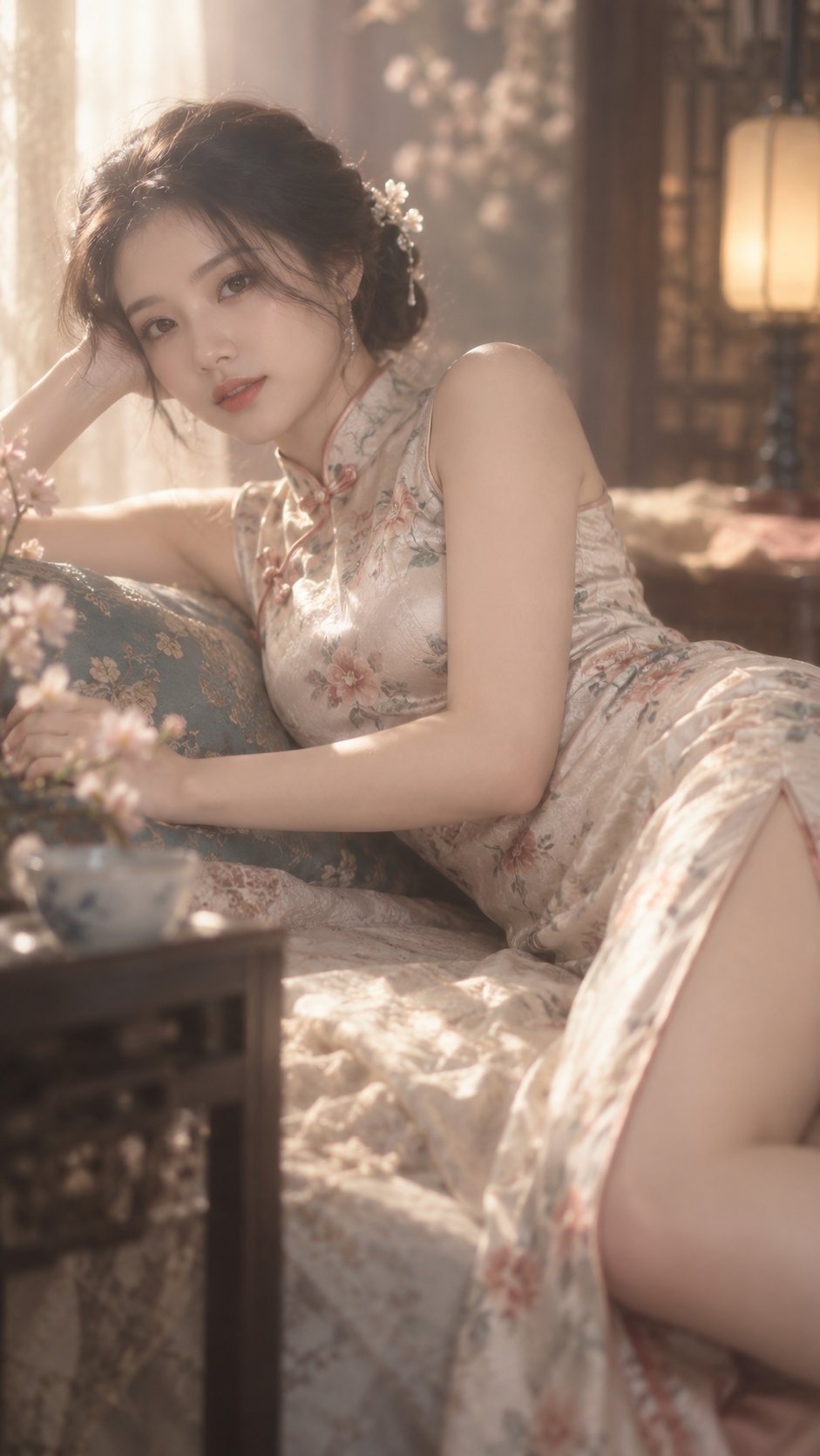 GPT Image 2.5 qipao portrait prompt example
