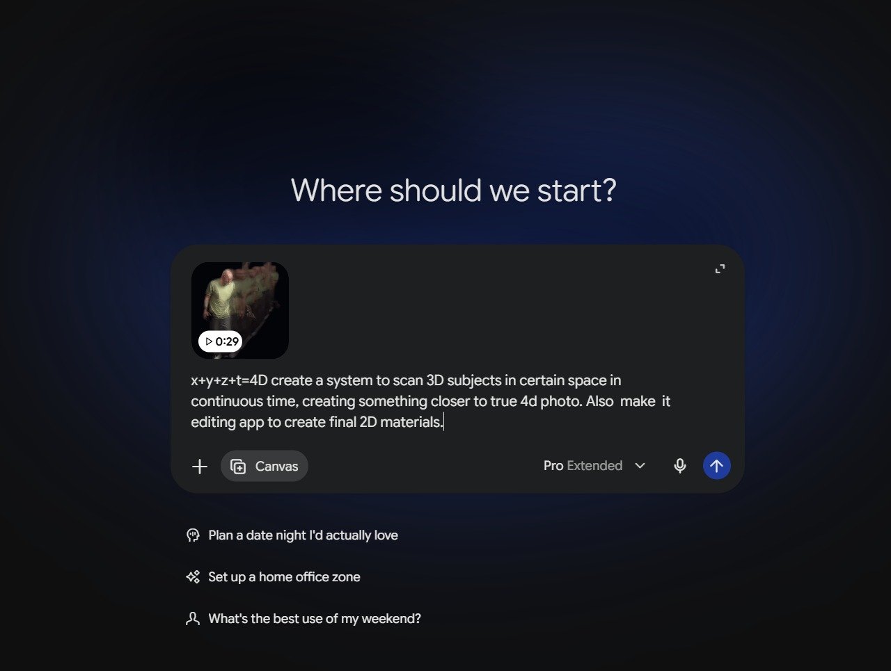 Gemini 4 Pro recreates result from one video and one prompt