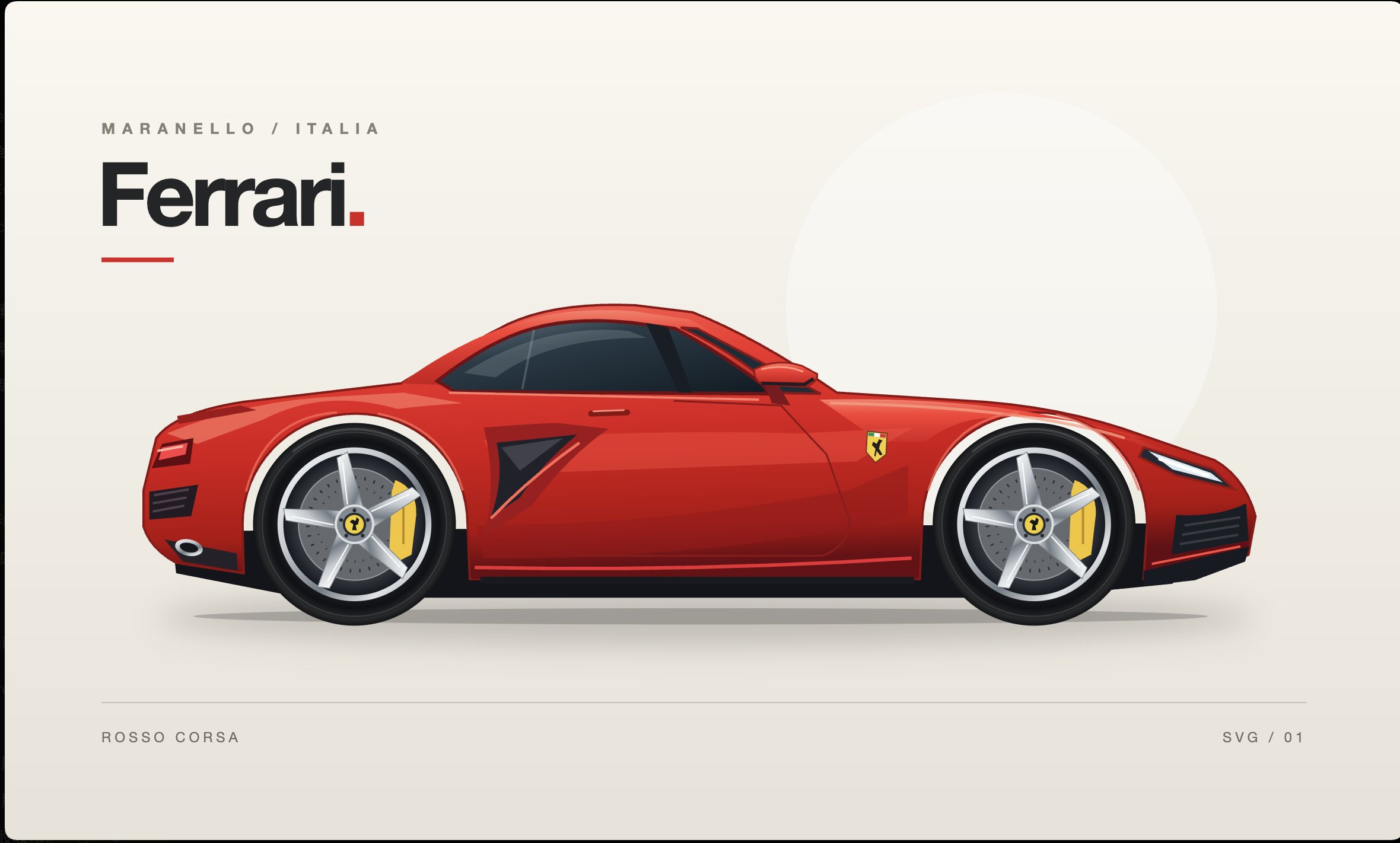 SVG Ferrari test: Astra first to draw full wheels and shield emblem (image 1 of 3)