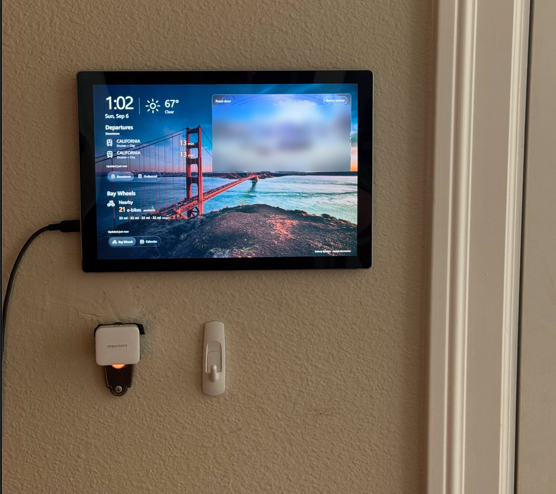 Wall display interface designed with Astra, starting from ChatGPT web