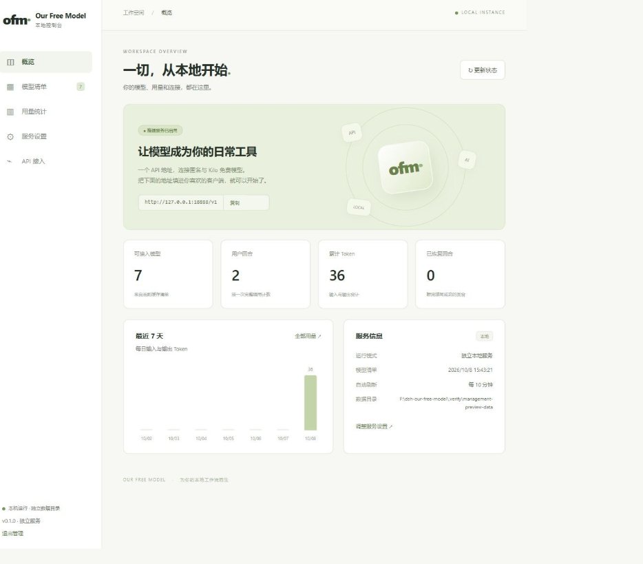 dsh-our-free-model 插件：免 Key 接入 DeepSeek V4.1 Flash 等免费模型