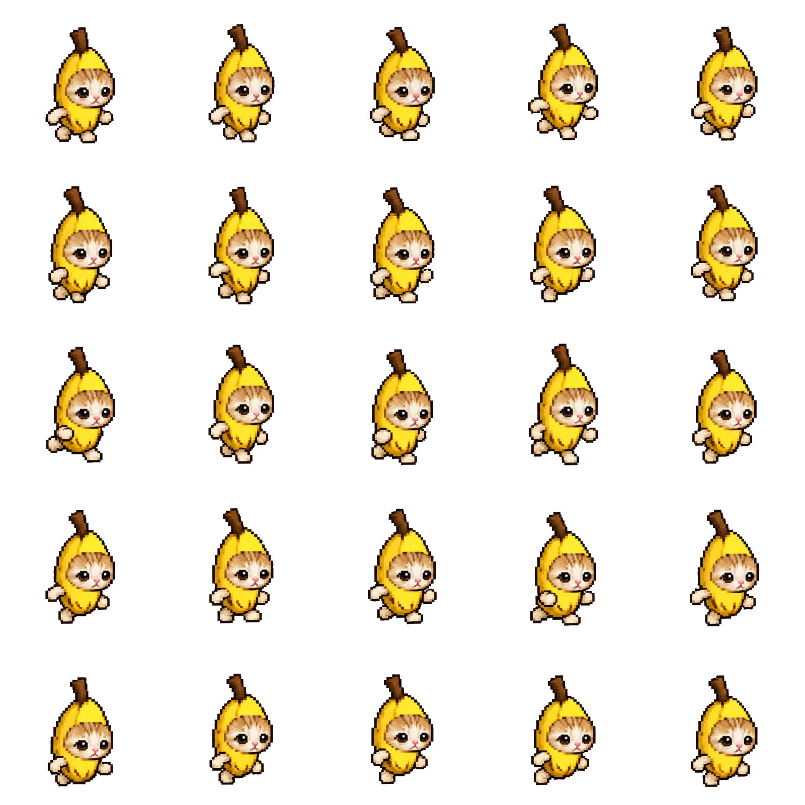 Prompt turns any meme into a 5×5 pixel-art sheet