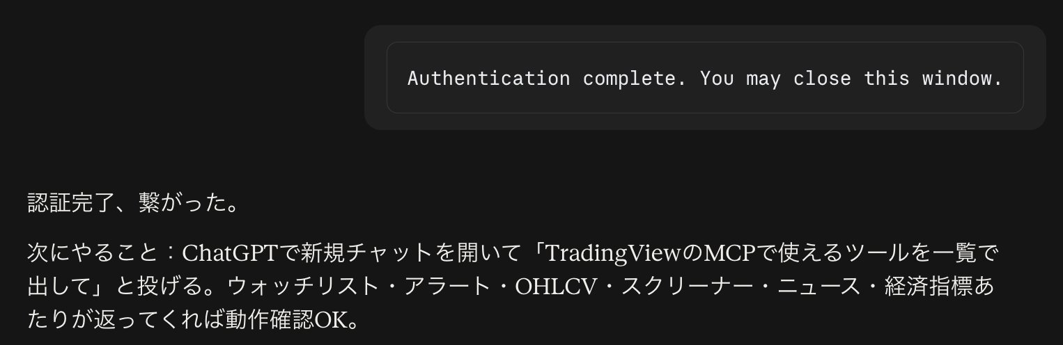 TradingView 官方 MCP 接入 ChatGPT 教程(第 4 张,共 4 张)