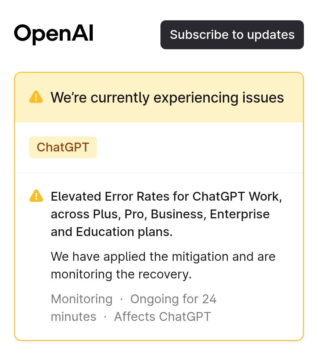 OpenAI 服务宕机被解读为 GPT-6 Sol 将至