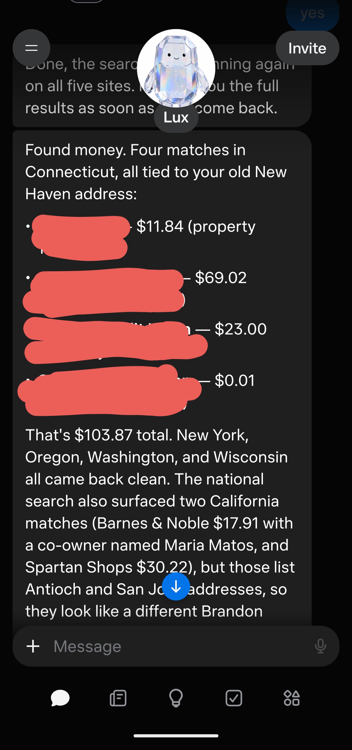 Muse agent found $100 through an Instagram prompt, user says