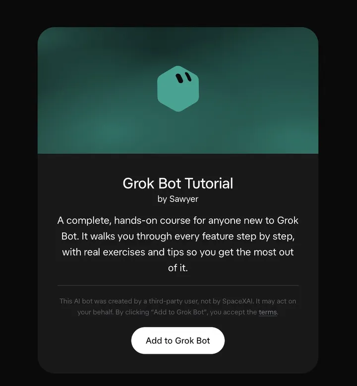 Grok Bot 入门教程模板：20 节实操课