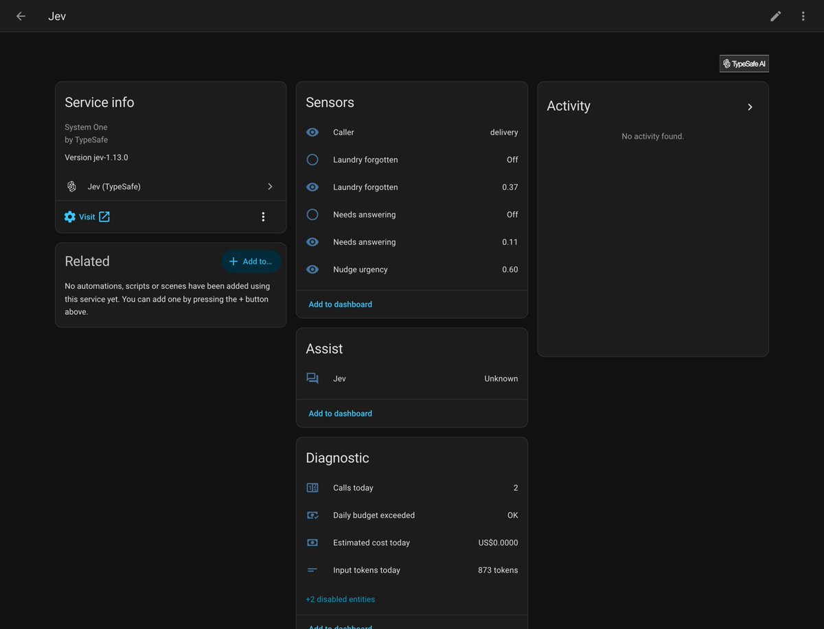 Jev 接入 Home Assistant：把家变成概率问答