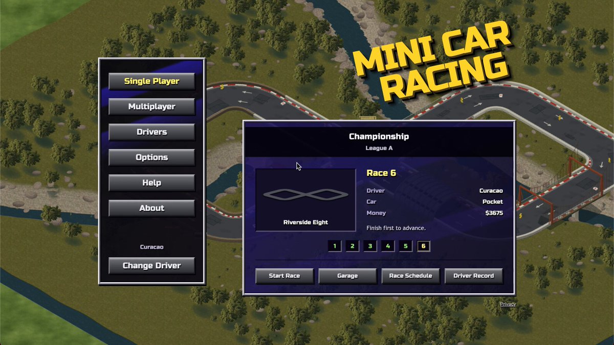 Mini car racing game built with GPT-6 Astra