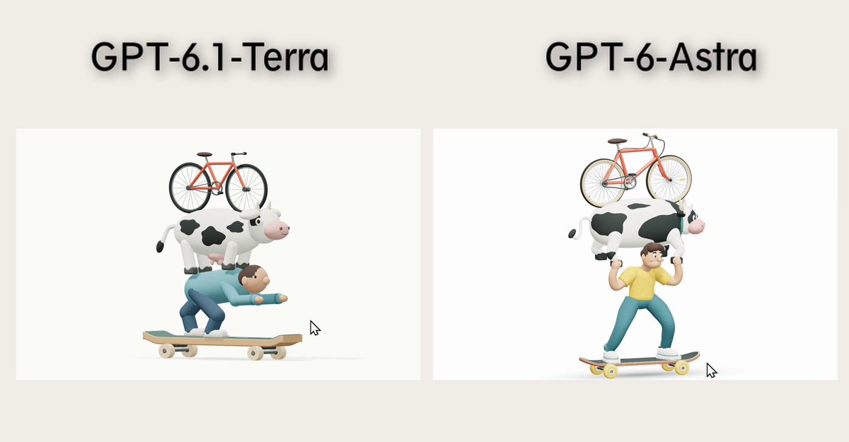 GPT-6 Astra 对比 6.1 Terra：同一 three.js 3D 场景生成