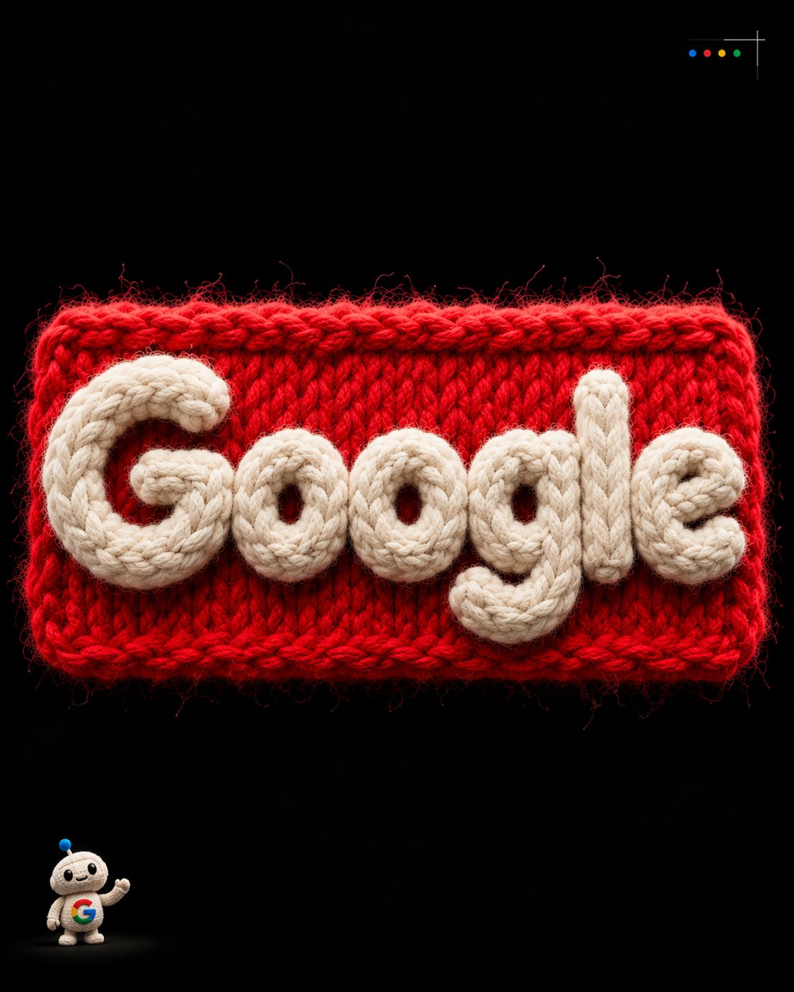 GPT Image 2.5 prompt: fluffy yarn 3D typography poster (image 2 of 2)