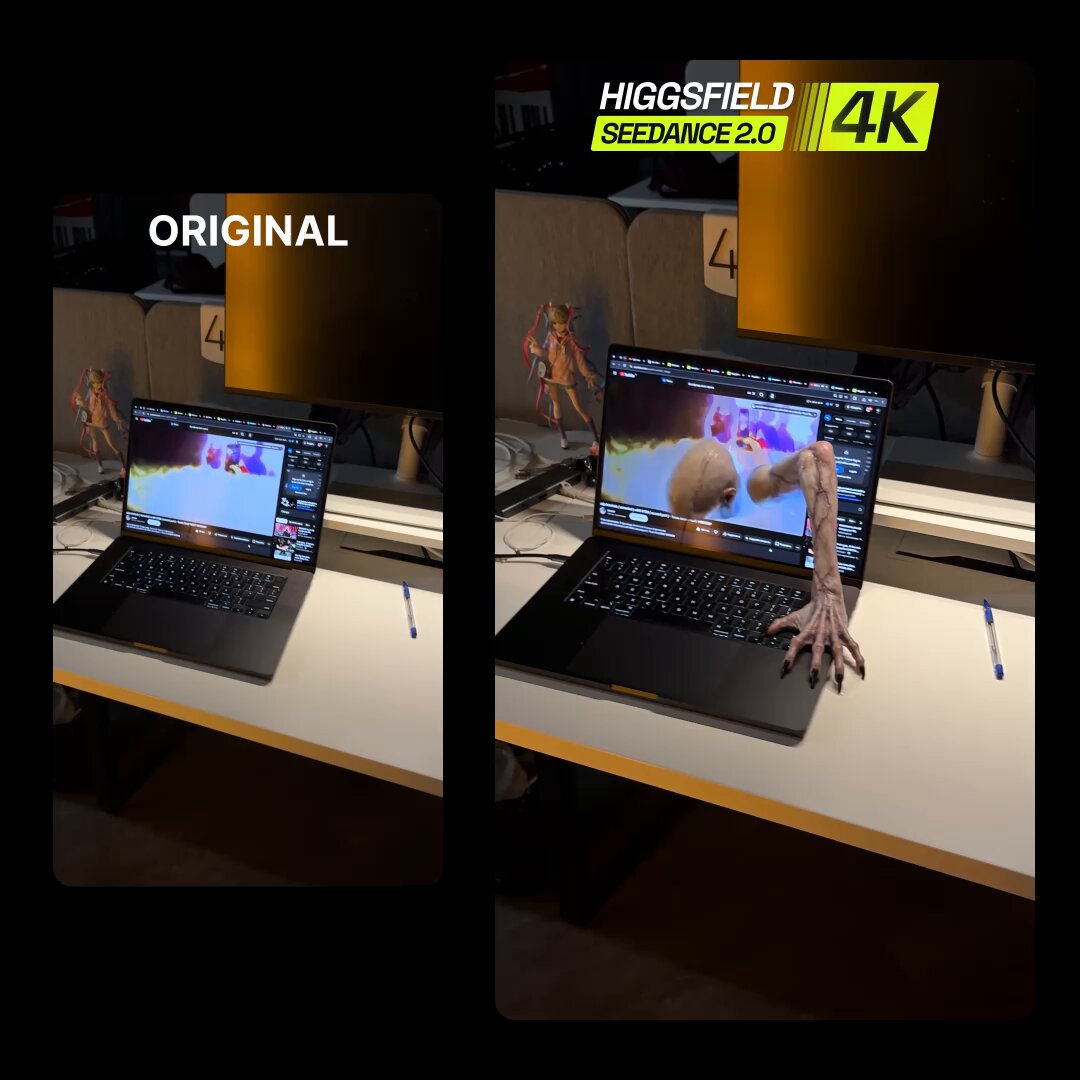 Higgsfield 实习生用 Seedance 2.0 一次生成 4K 成片