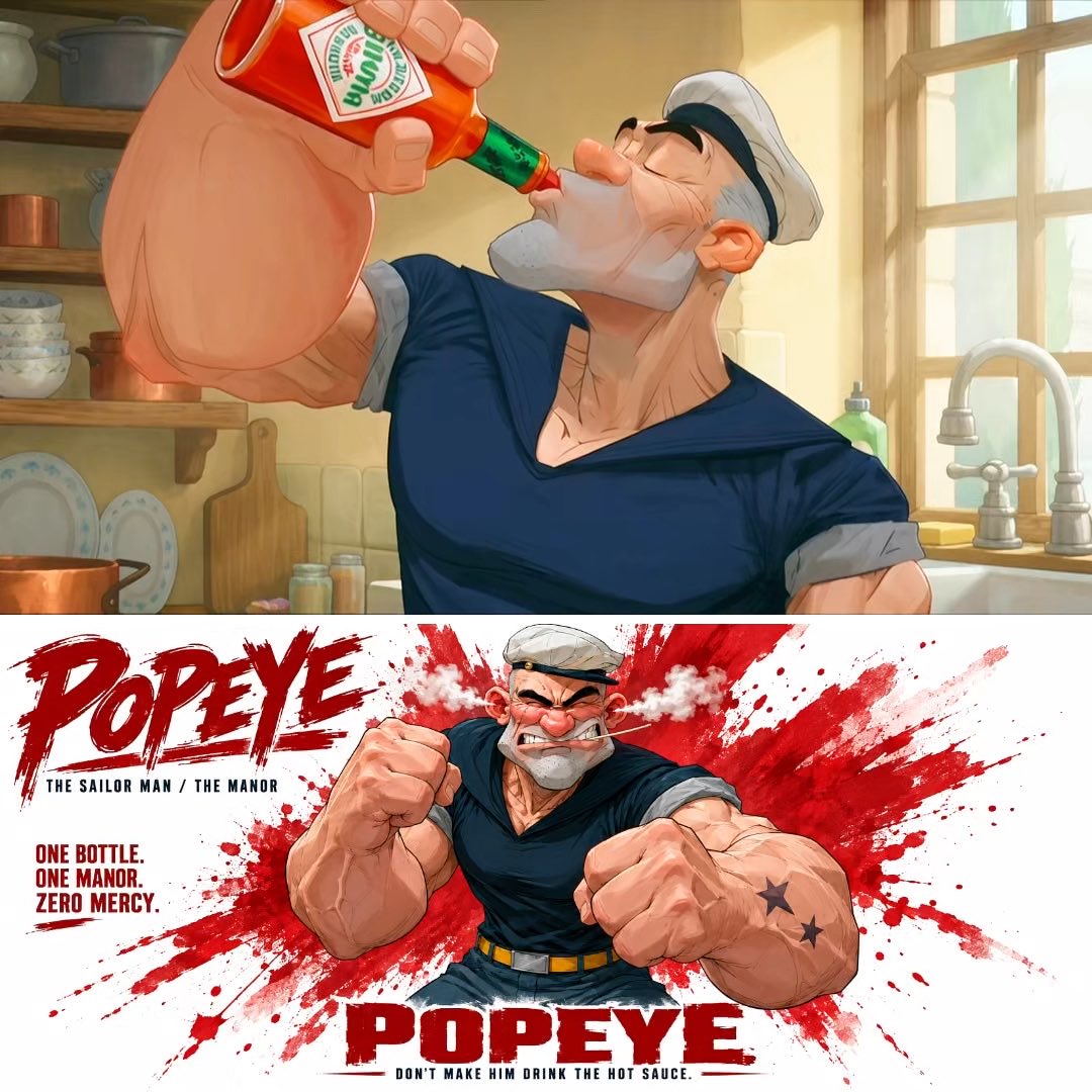 Popeye AI short made with Seedance 2.5 and GPT Image 2.5