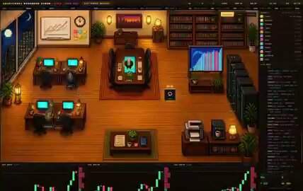 12 个 Grok Bot 交易 Agent 组成像素办公室