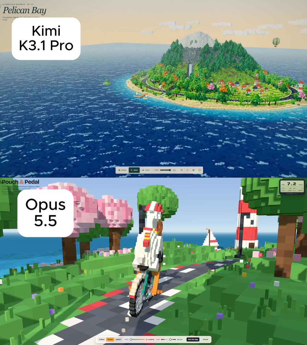 Kimi K3.1 Pro 与 Opus 5.5 同一视频任务对比