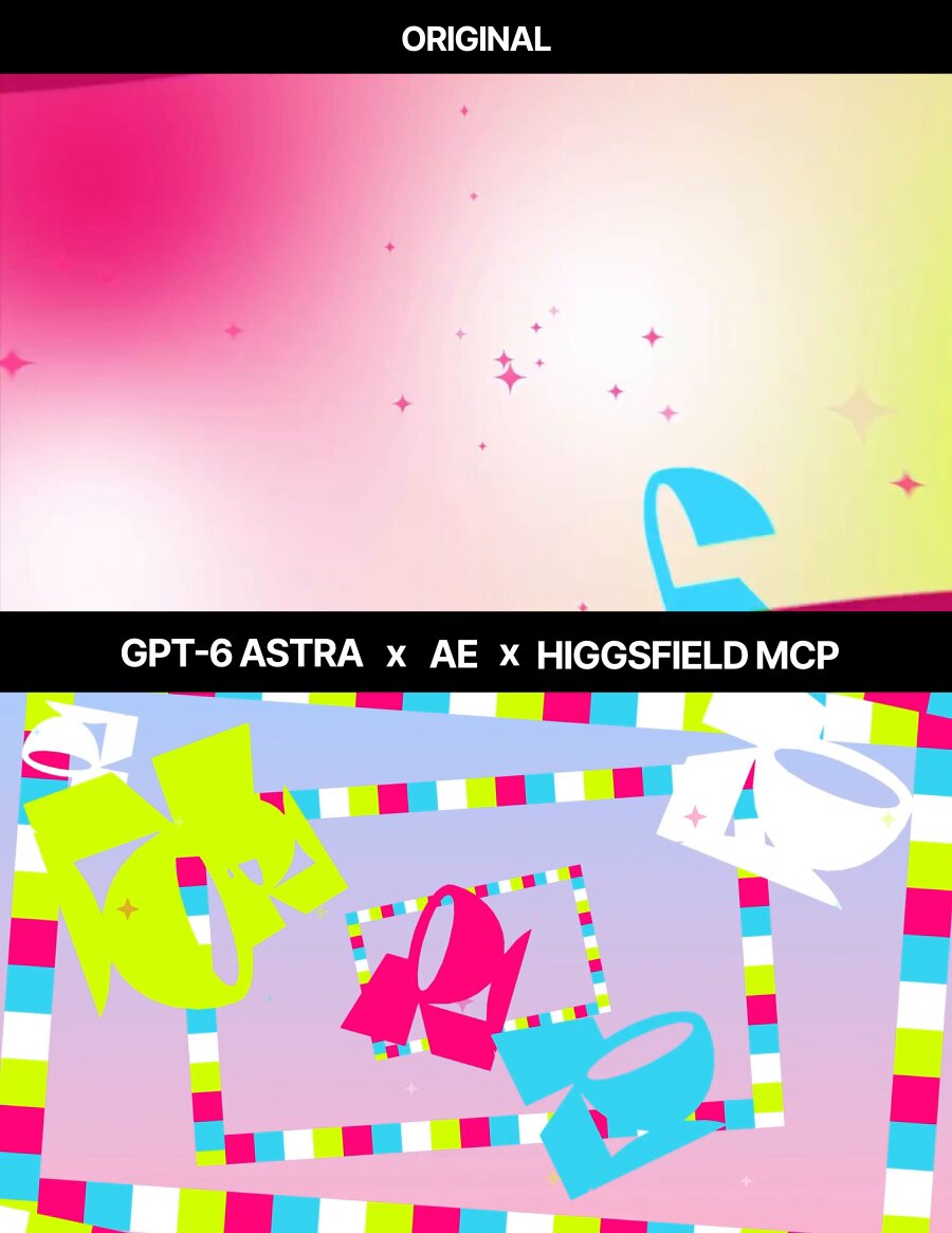Higgsfield 官方演示：GPT-6 Astra 复刻自家发布片