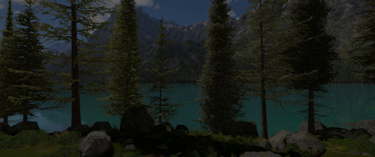 Opus 5.5 builds an alpine lake scene entirely in code