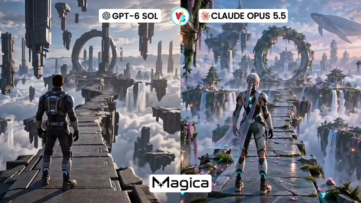 GPT-6 SOL and Opus 5.5 face off on the same video prompt