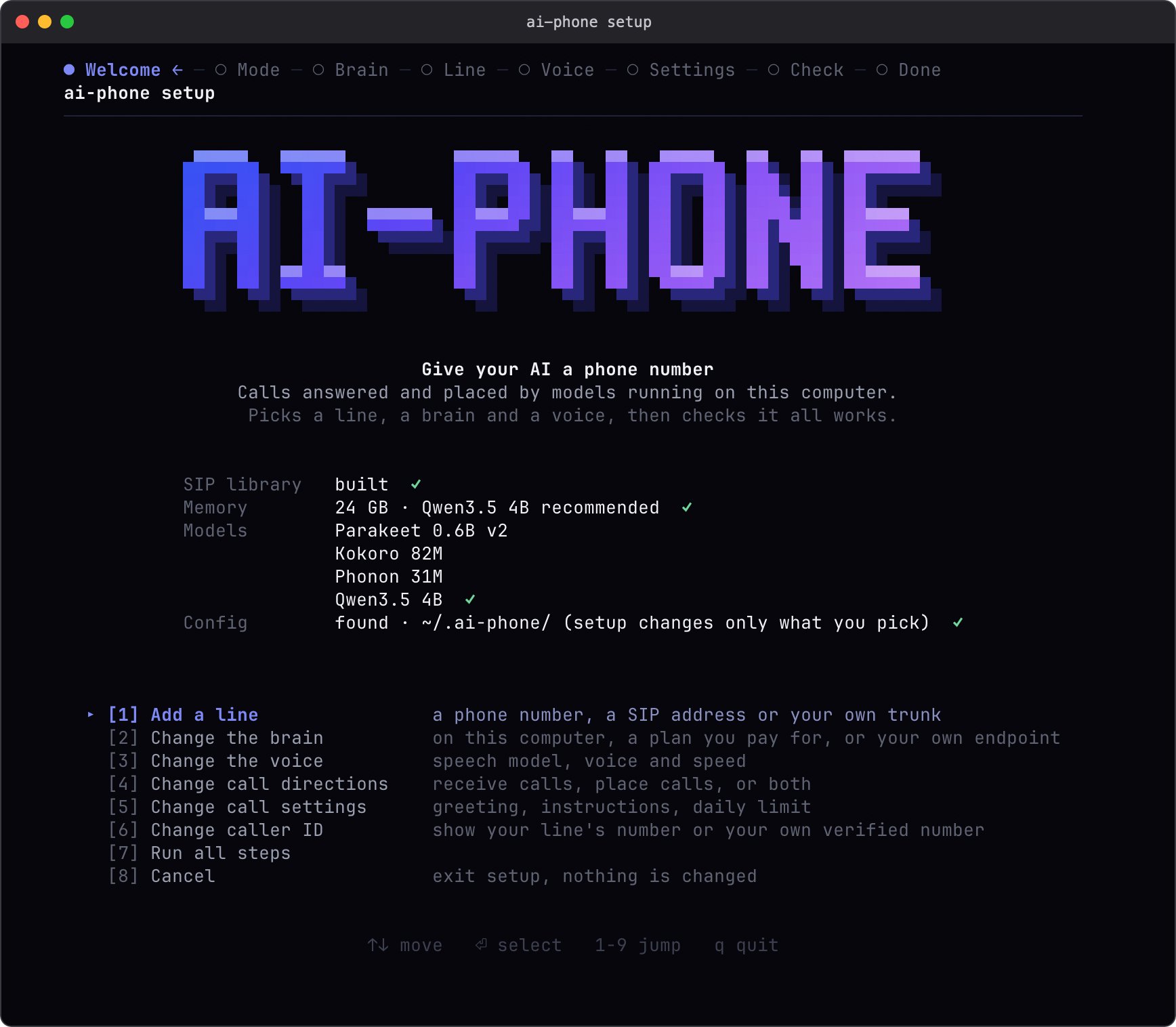 ai-phone: open-source local LLM phone calls on Mac