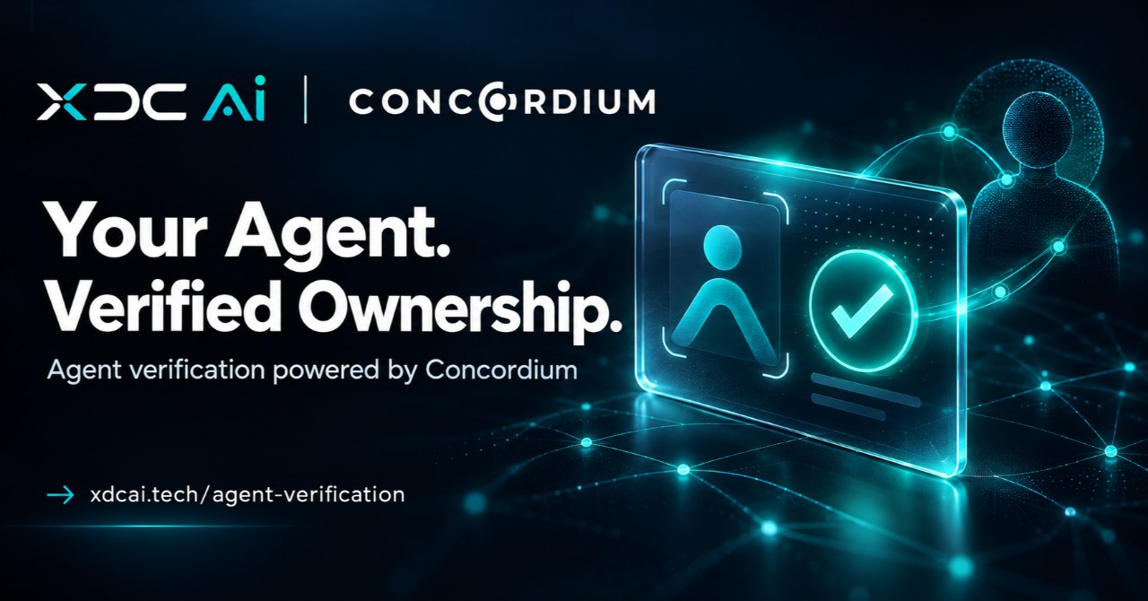 XDC AI 上线 agent 链上身份验证