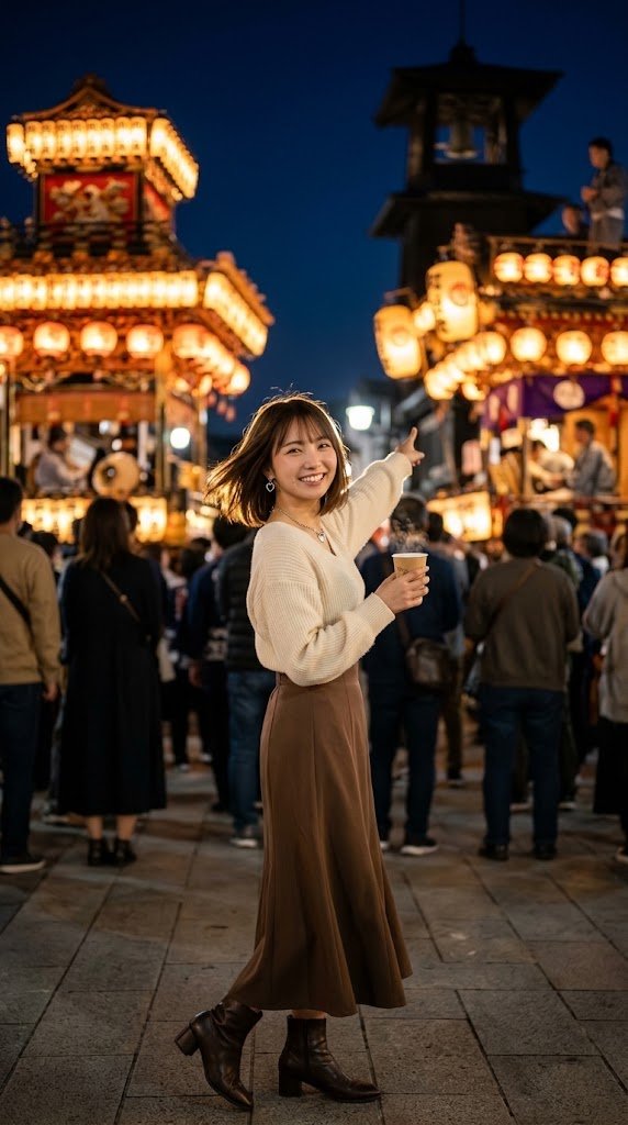 Kawagoe festival portrait: four-model comparison with full prompt (image 2 of 4)