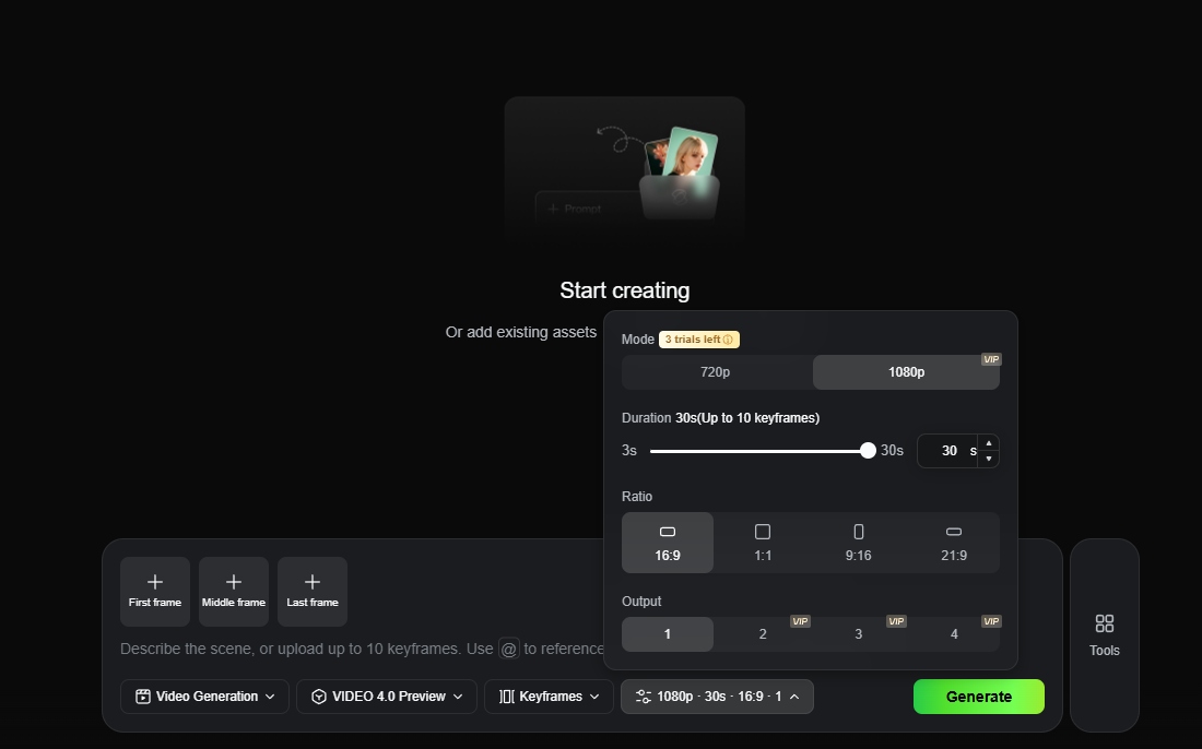 Kling 4.0 pre-launch specs leak: 30s, 120s experimental mode, 10 keyframes (image 2 of 4)
