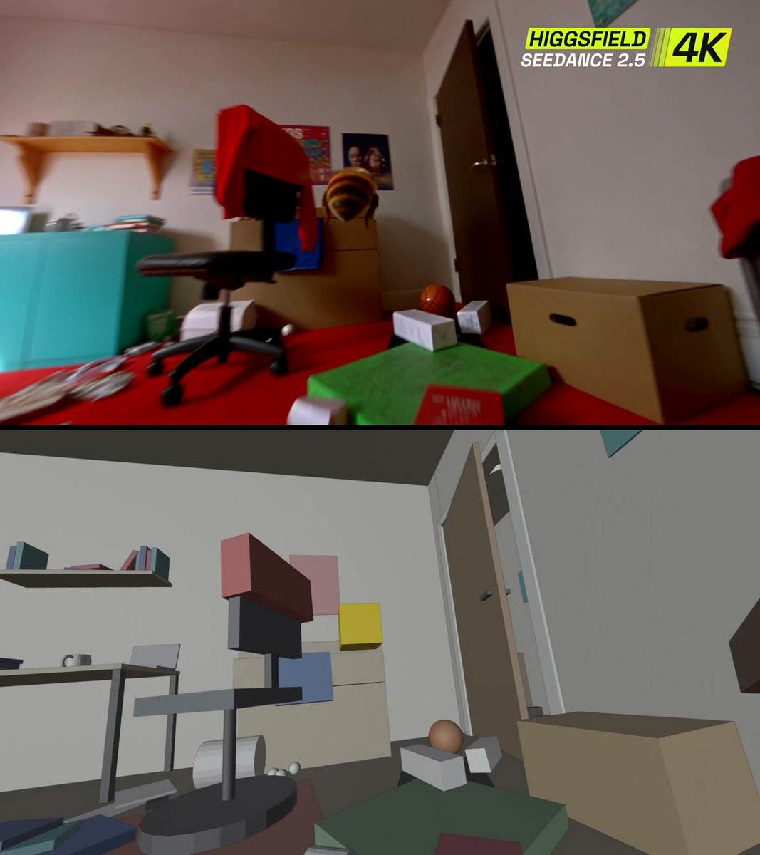 Blender 蜜蜂草模经 Seedance 2.5 生成 4K 成片