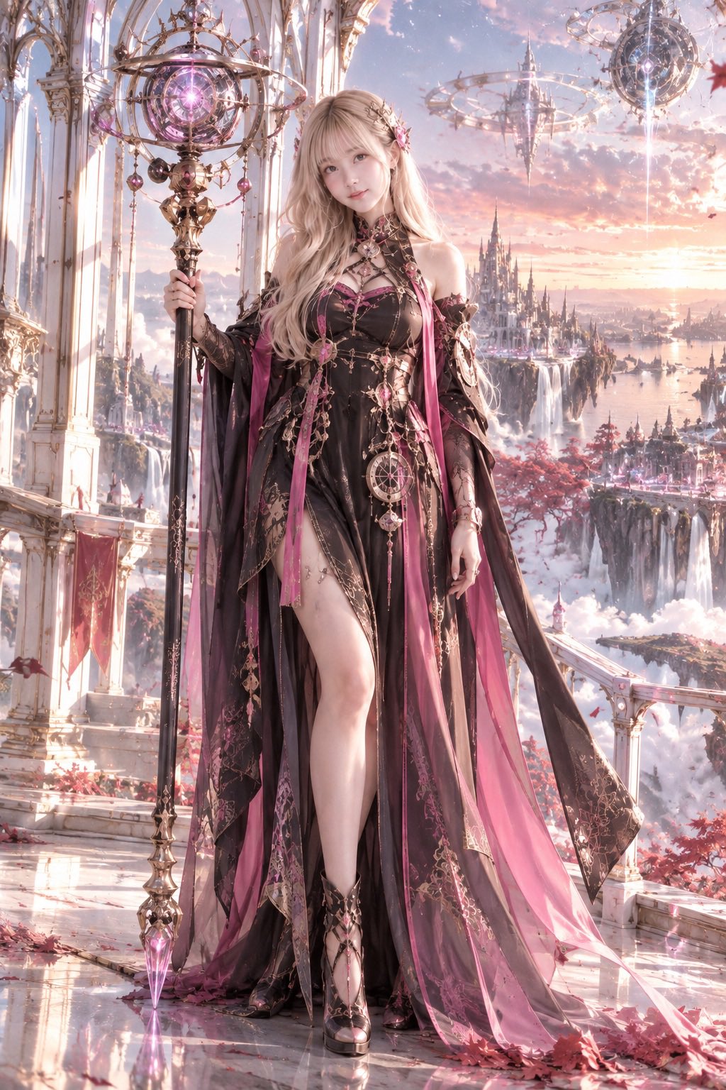GPT Image 2.5 digital art: the time keeper priestess