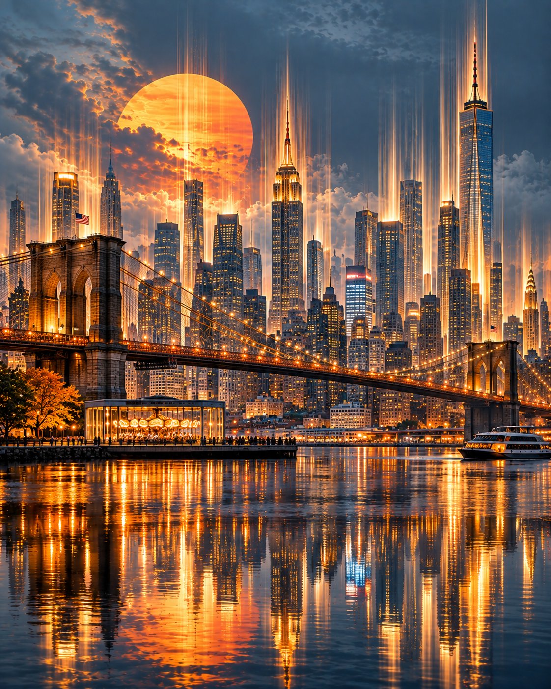 GPT Image 2.5 prompt for surreal city travel posters (image 4 of 4)