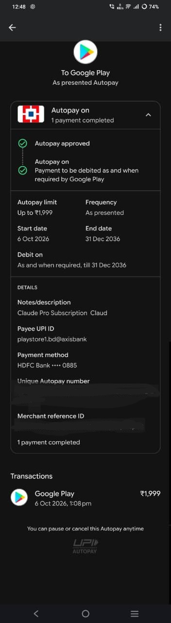 Claude Pro account suspended a day after ID verification, user says (image 1 of 2)