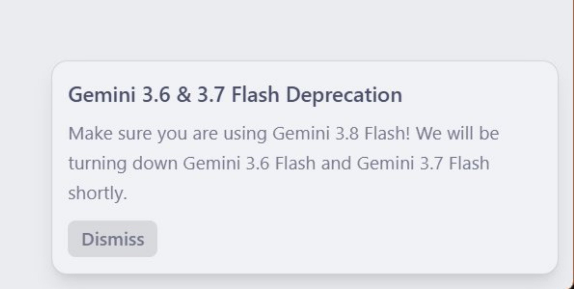 Gemini 3.6 and 3.7 Flash set to be retired, hinting at Gemini 4 Argon