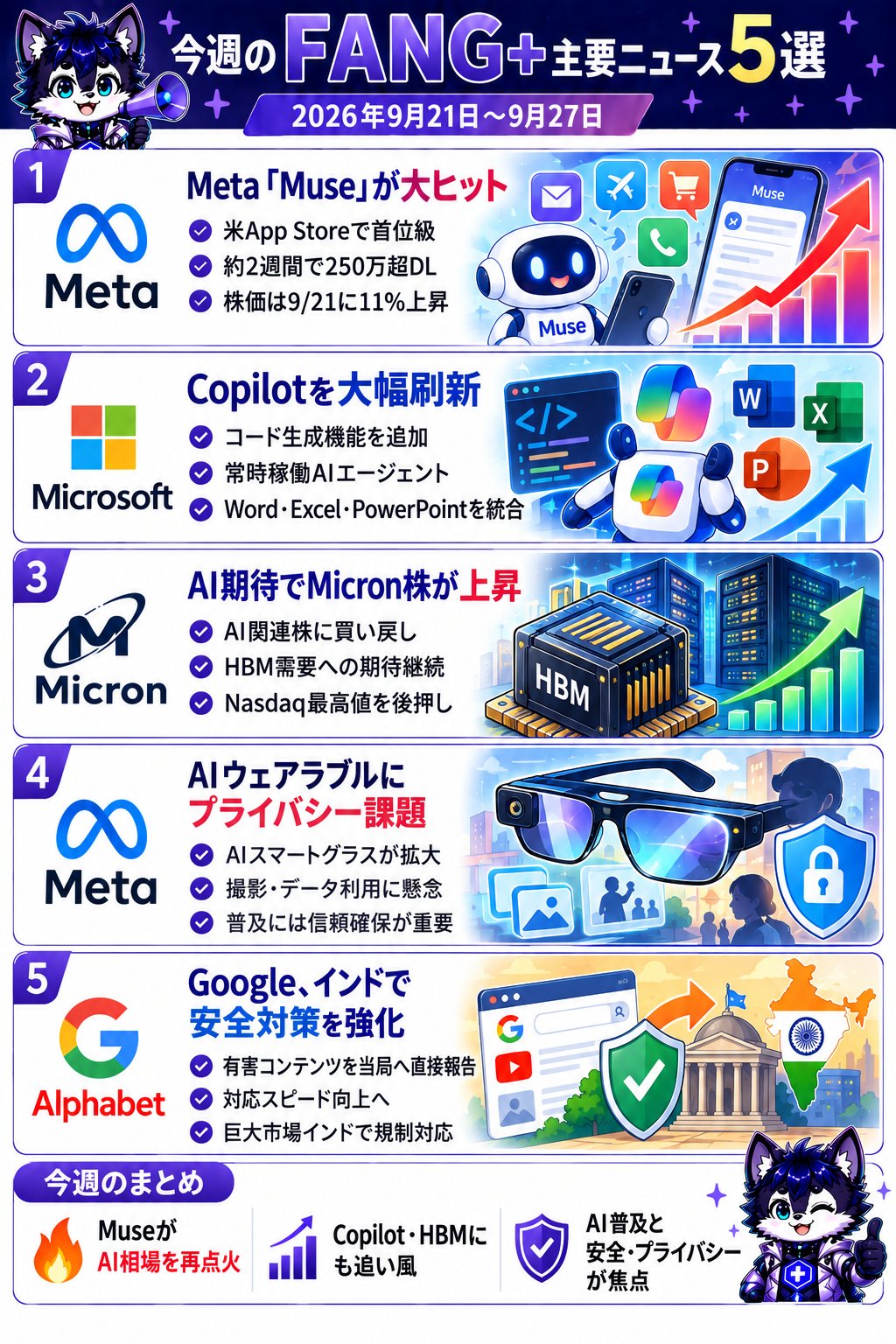 FANG+ 周报：Meta Muse 两周下载超 250 万
