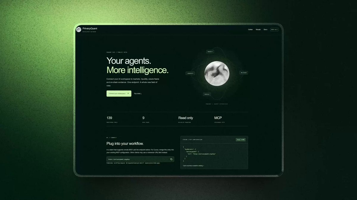 PrivacyQuant launches MCP public beta with 139 read-only finance tools