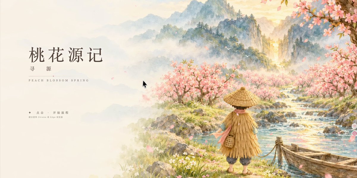 Opus 5.5 and PINOC turn a classical Chinese poem into a 3D exploration game