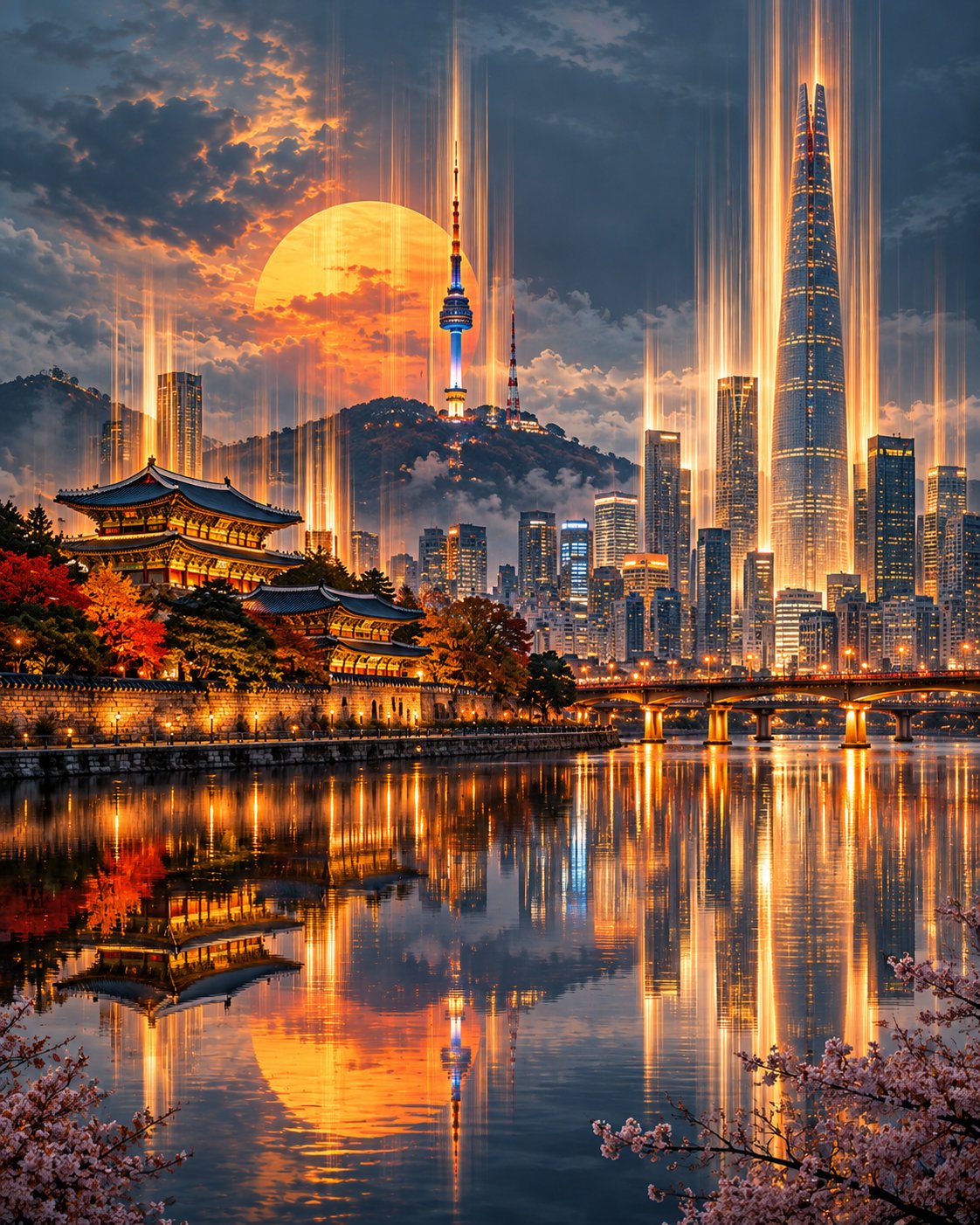 GPT Image 2.5 prompt for surreal city travel posters (image 3 of 4)