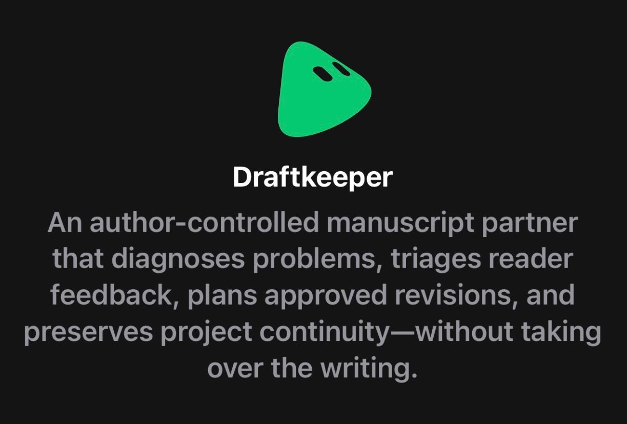 Grok Bot「Draftkeeper」辅助小说改稿