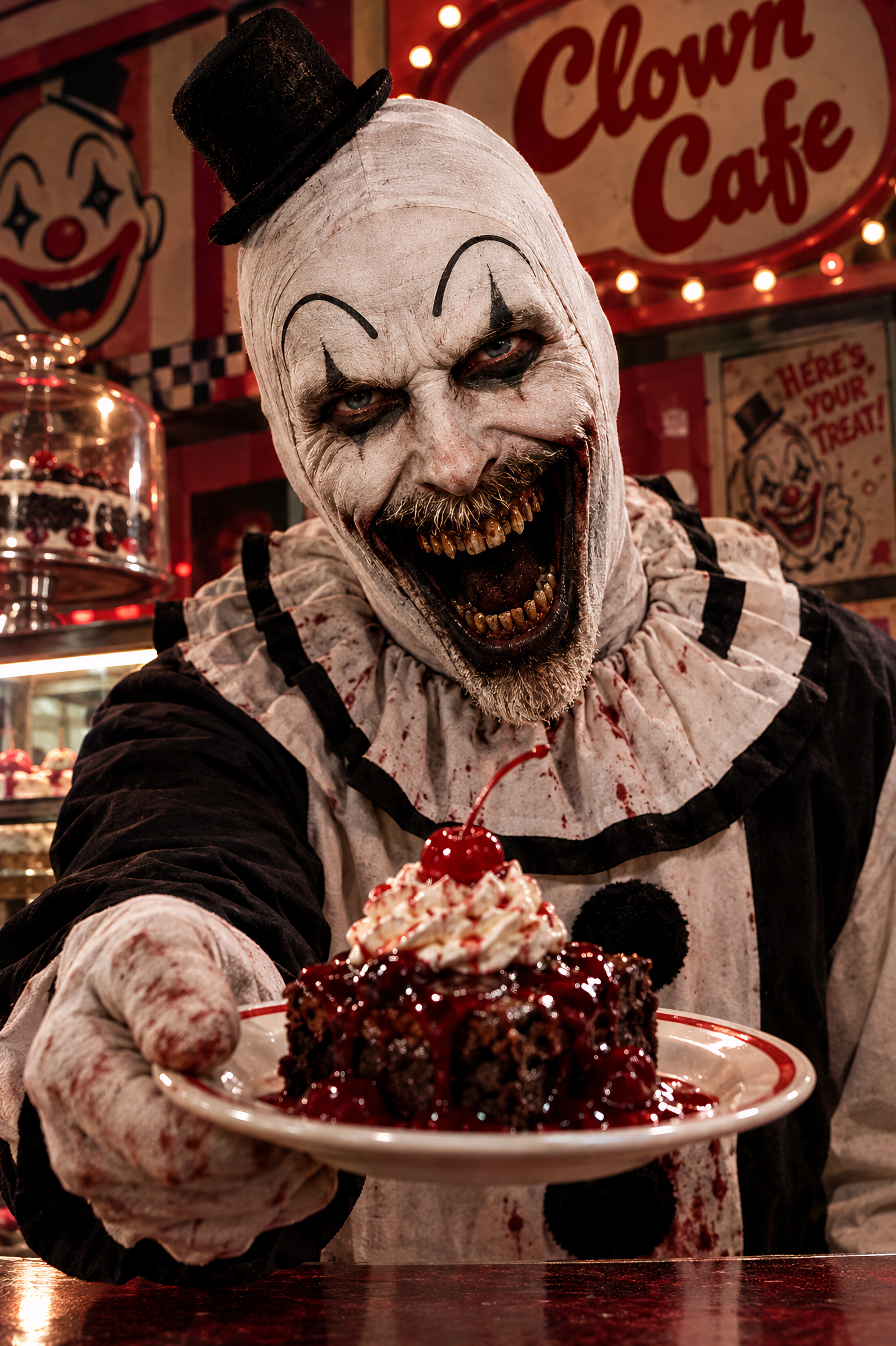Turning a selfie into an Art the Clown character with GPT Image 2.5