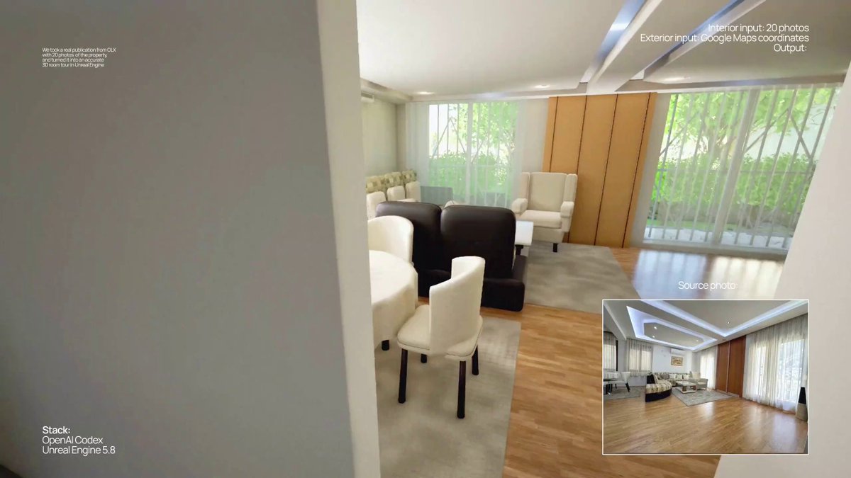 Opus 5.5 and Unreal Engine 5.8 build a walkable 3D property tour