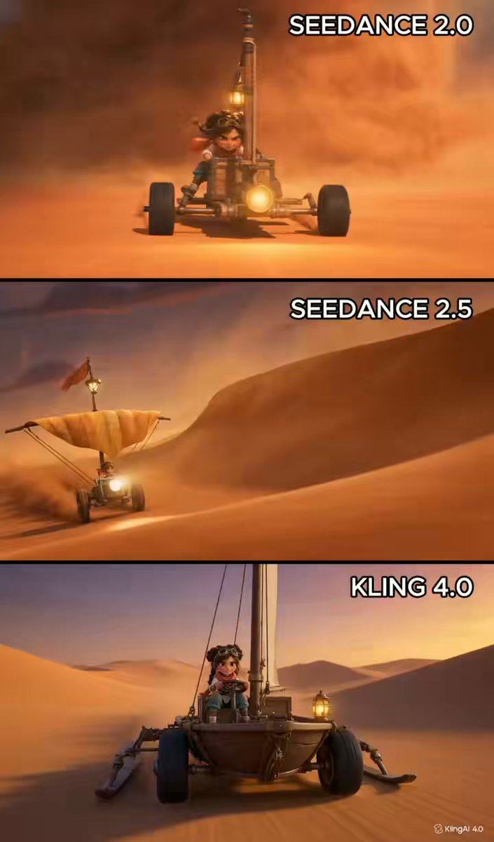 同提示词对比 Seedance 2.0/2.5 与 Kling 4.0