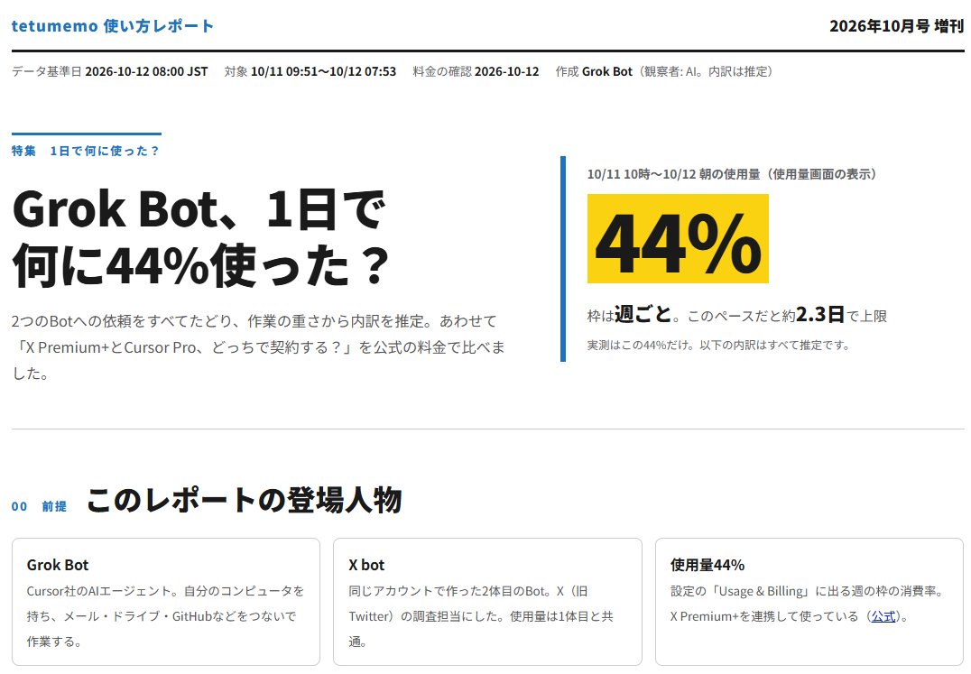 Grok Bot 重度用一天:额度只剩 56%(第 2 张,共 2 张)