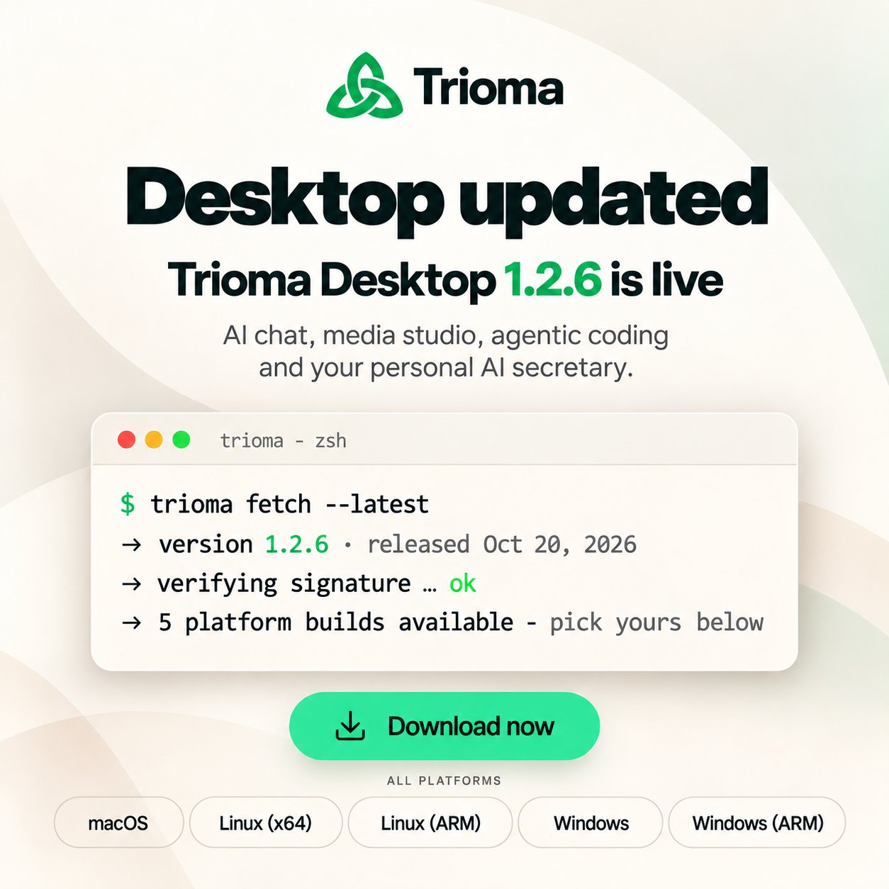 TRIOMA Desktop 1.2.6：加入 MCP 与浏览器工具