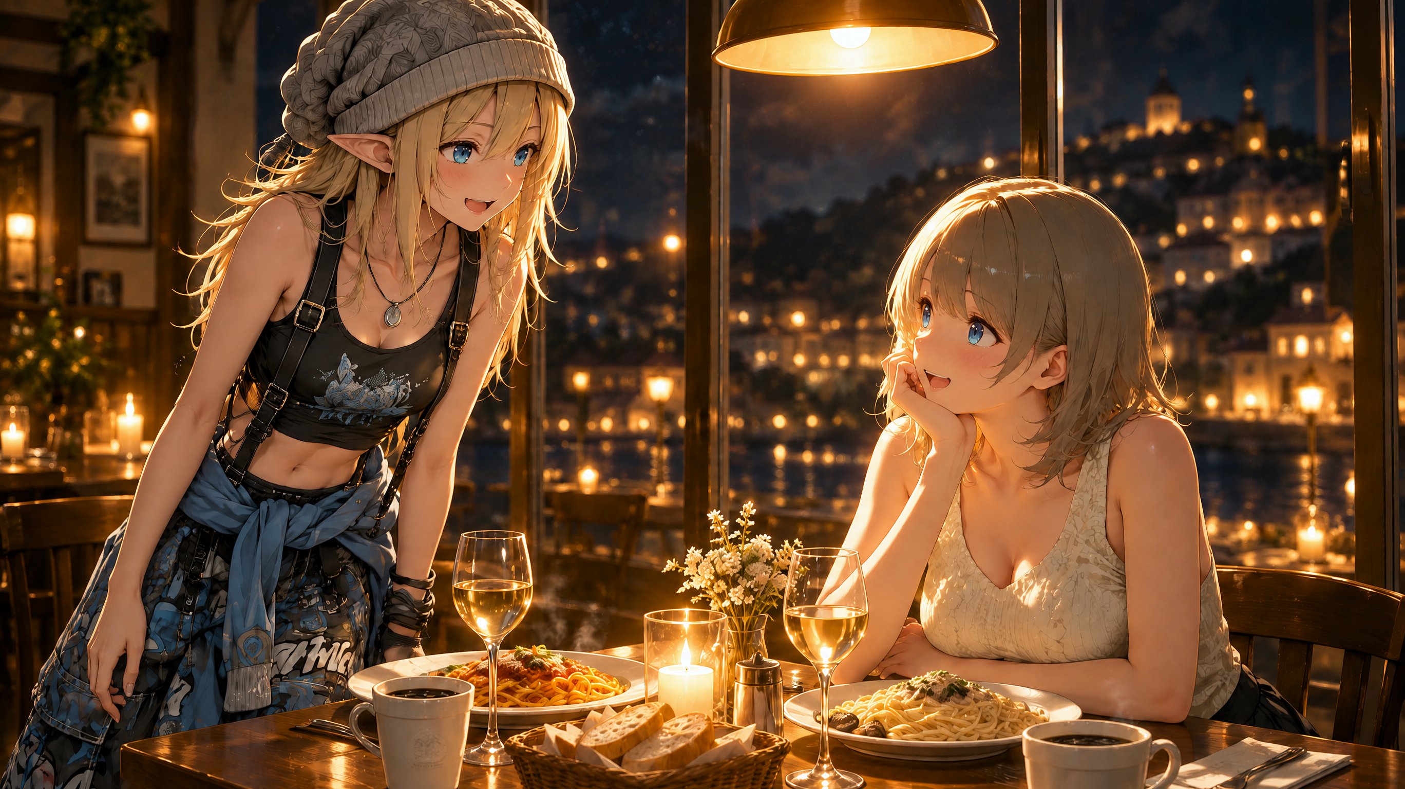 GPT Image 2.5 illustration of a dinner scene