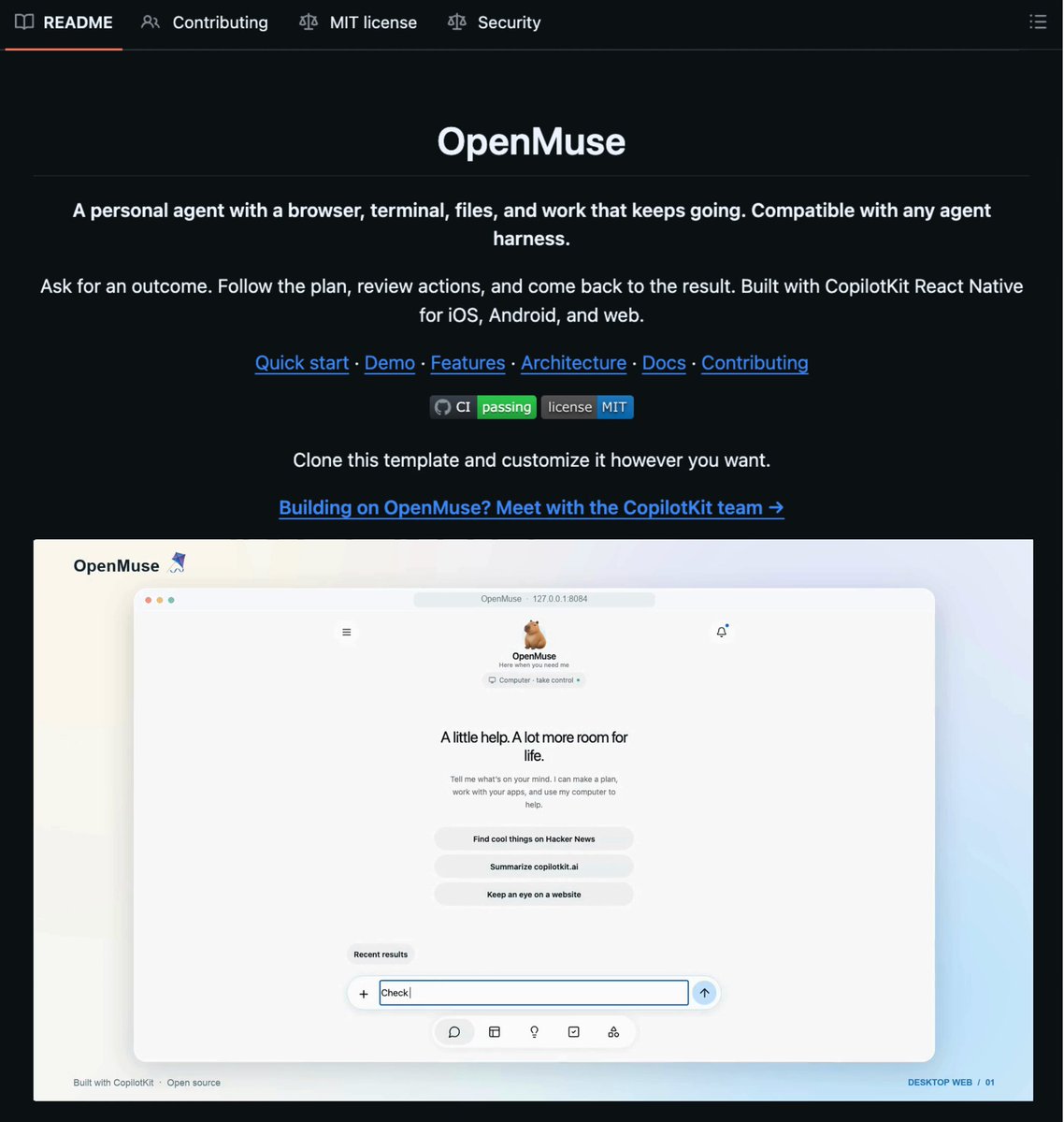 CopilotKit 推出开源版 Meta Muse：OpenMuse 免费可用