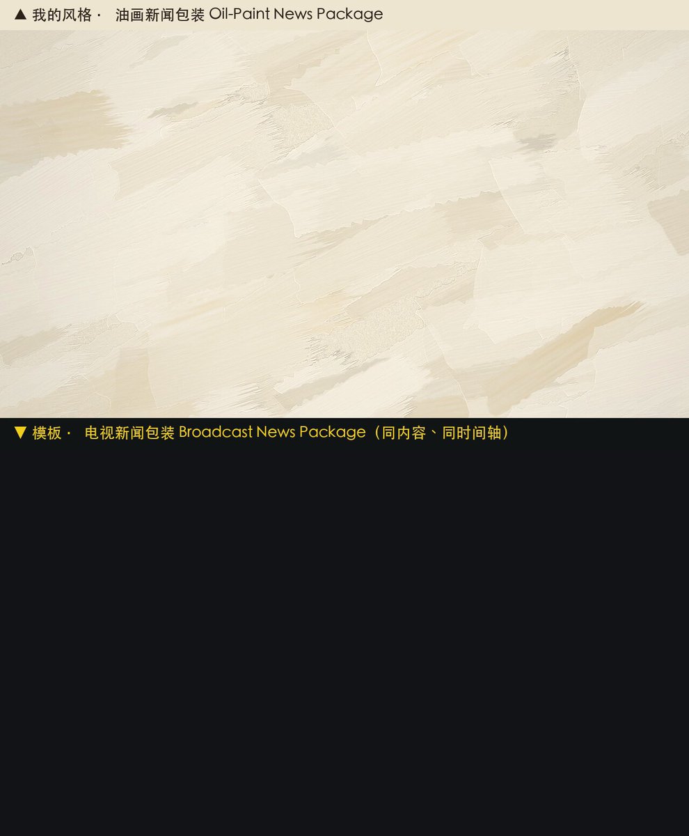 用 Claude 改编电视新闻包装风格做视频