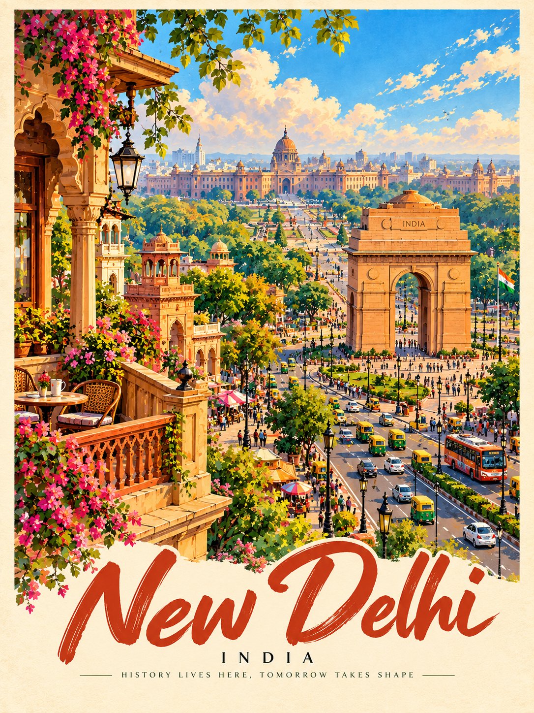 GPT Image 2.5 vintage travel poster prompt (image 2 of 2)