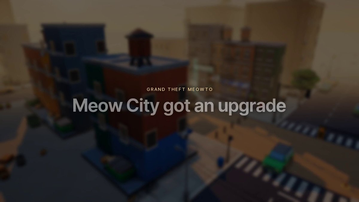 Meow City rebuilt with Opus 5.5, three.js and Blender