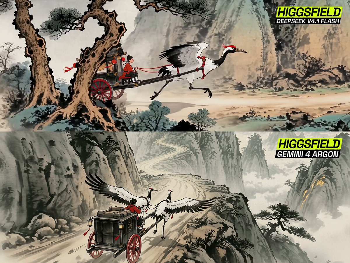 Higgsfield 水墨动画评测：两模型对比